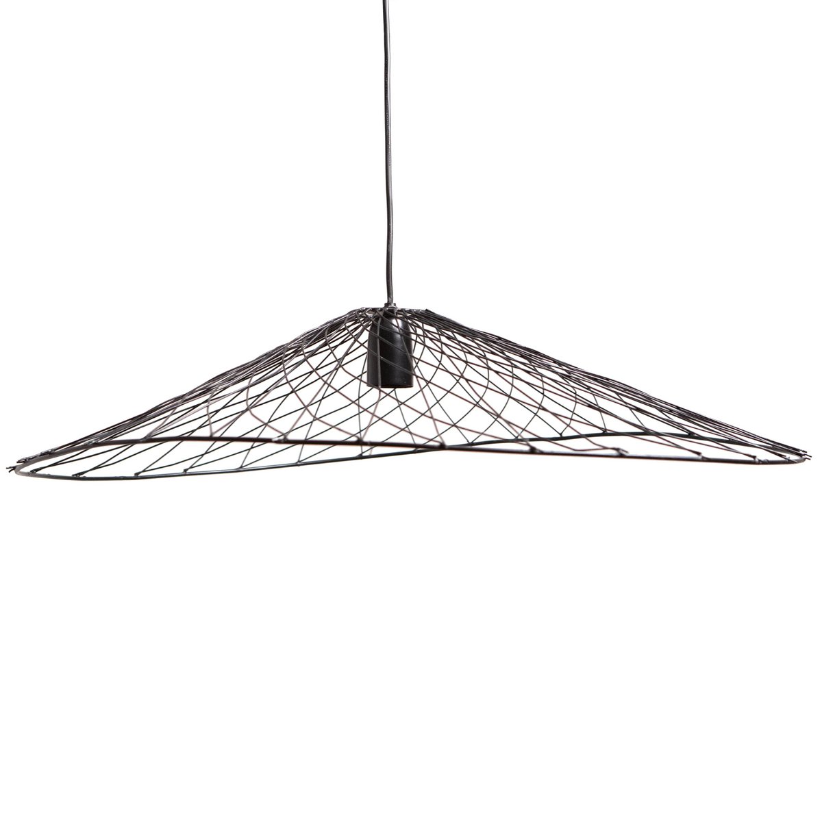 Hanging lamp OLIVER matt black 70x60x15cm