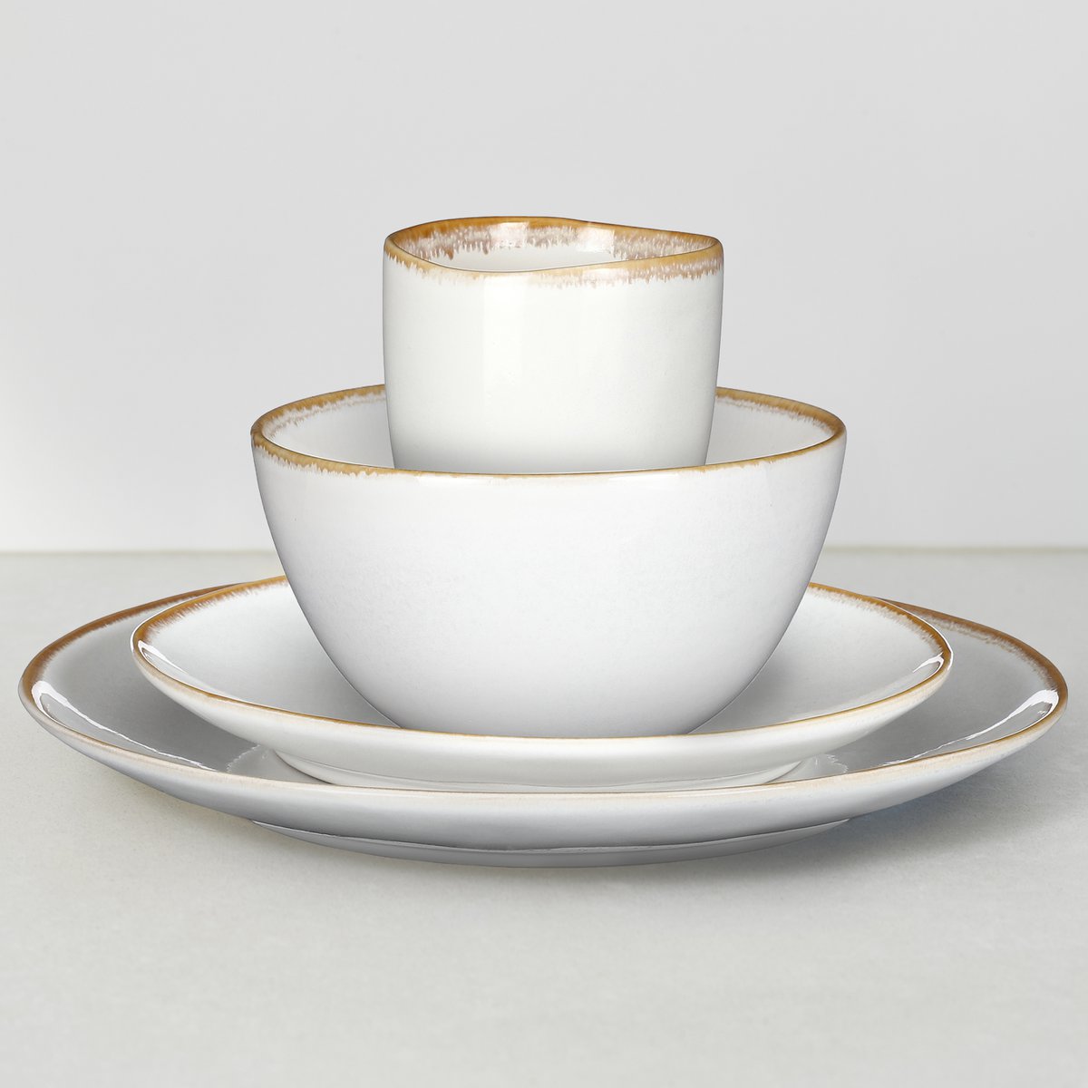 Tabo Dinnerware Set 4 Persons - White