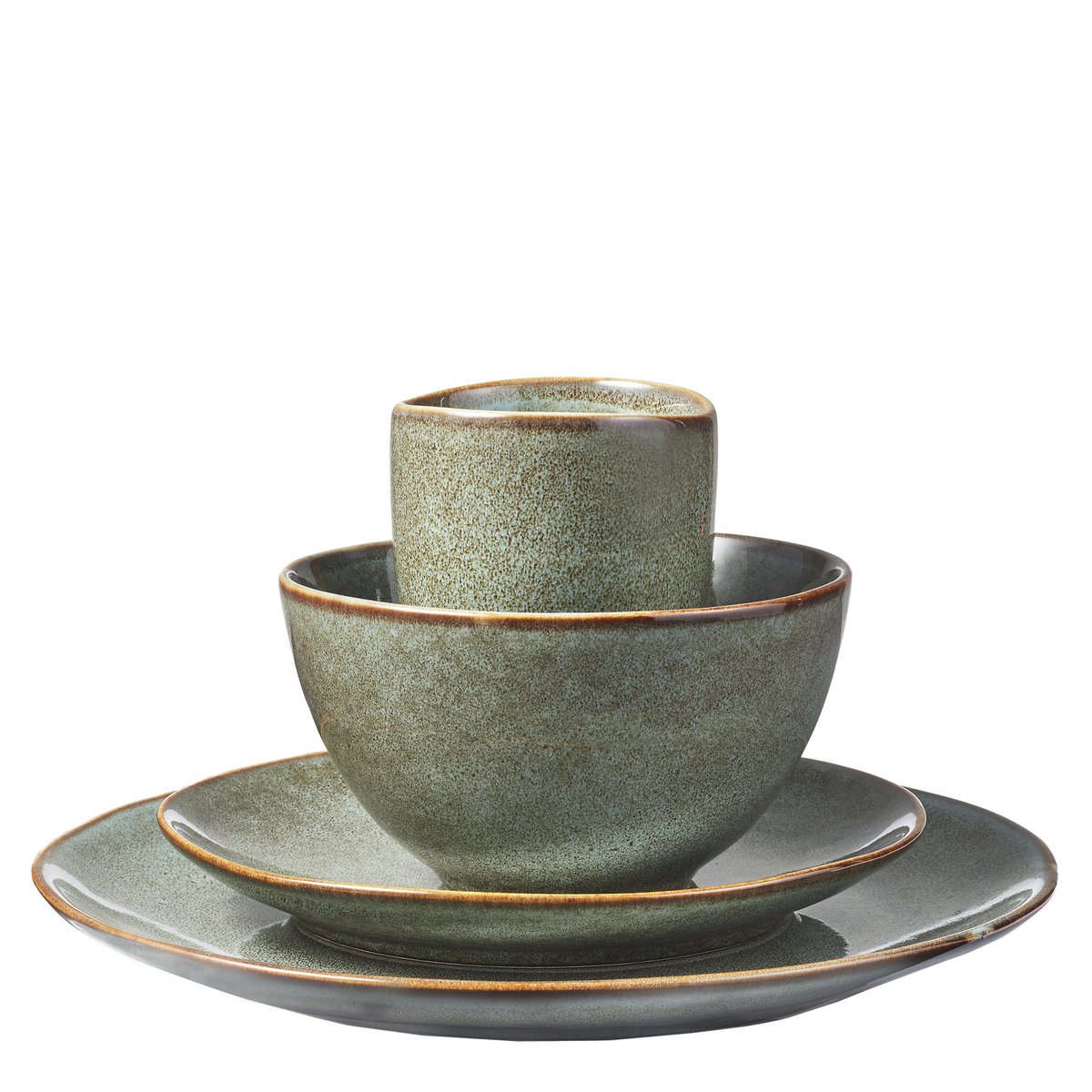 Tabo Dinnerware Set 4 Persons - Green