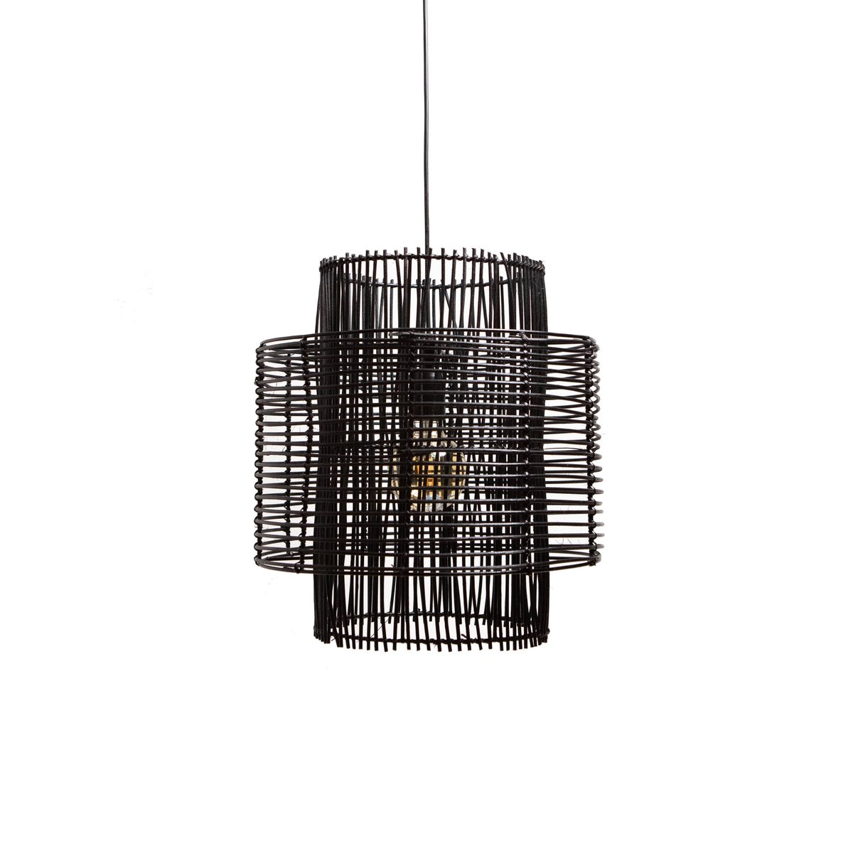 Hanglamp BRANDON mat zwart Ø40x45cm |woon-meubel.nl