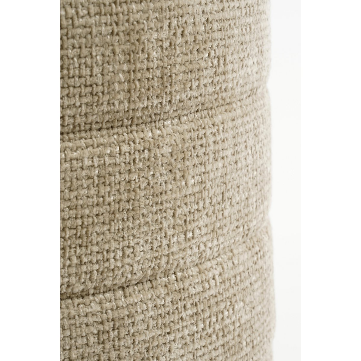 Pouf de rangement - H41 x Ø42 cm - Gris clair