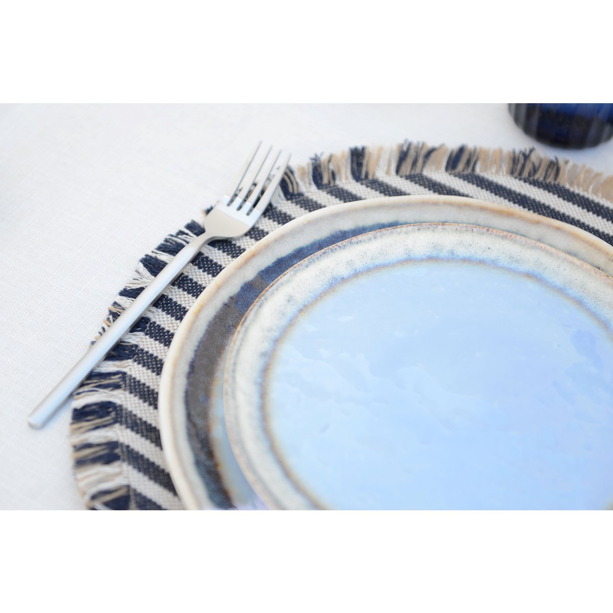 Set van 6 Dessertborden Blauw – Porselein – Aulica | woon-meubel