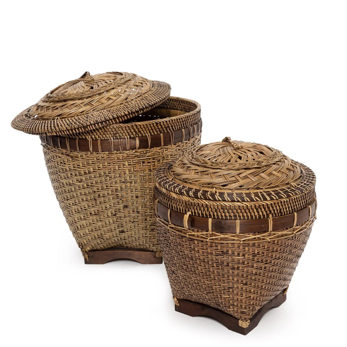 Handgemaakte Rotan Opbergmand - Natuurlijk - woon-meubel.nl