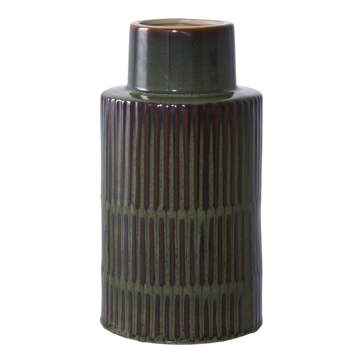 VASE Ceramic Green/Brown
