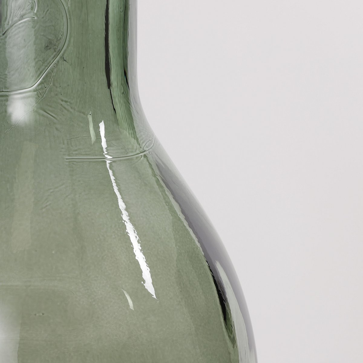 Vase Bouteille Rioja - H75 x Ø18 cm - Verre Recyclé - Vert
