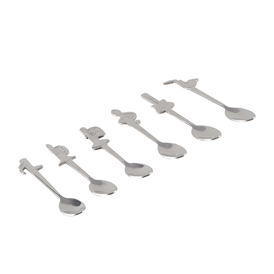 Aulica Musica Theelepels Zilver – Set van 6 Luxe Lepels |woon-meubel.nl