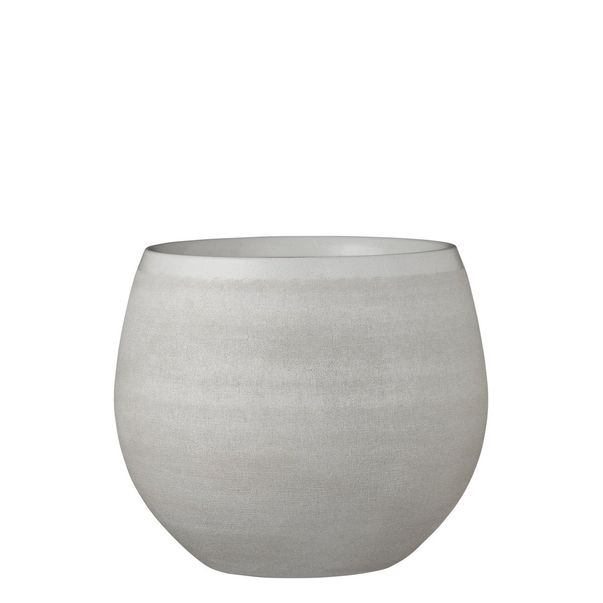 Douro Flowerpot - H25 x Ø 29 cm - Terracotta - Off White