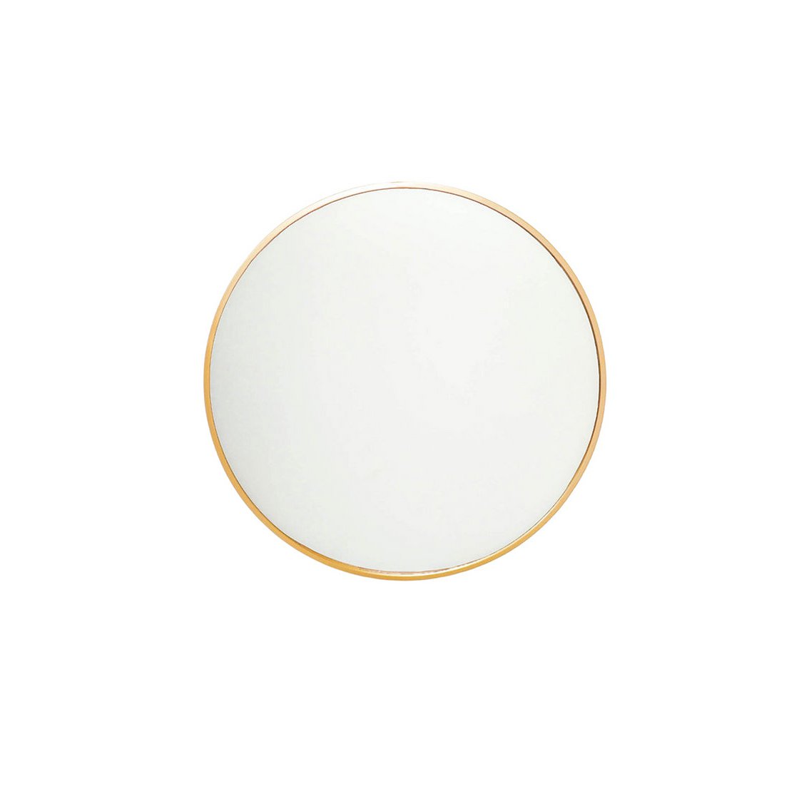 Miroir - Rond - Métal - Doré - 80x2,5x80cm