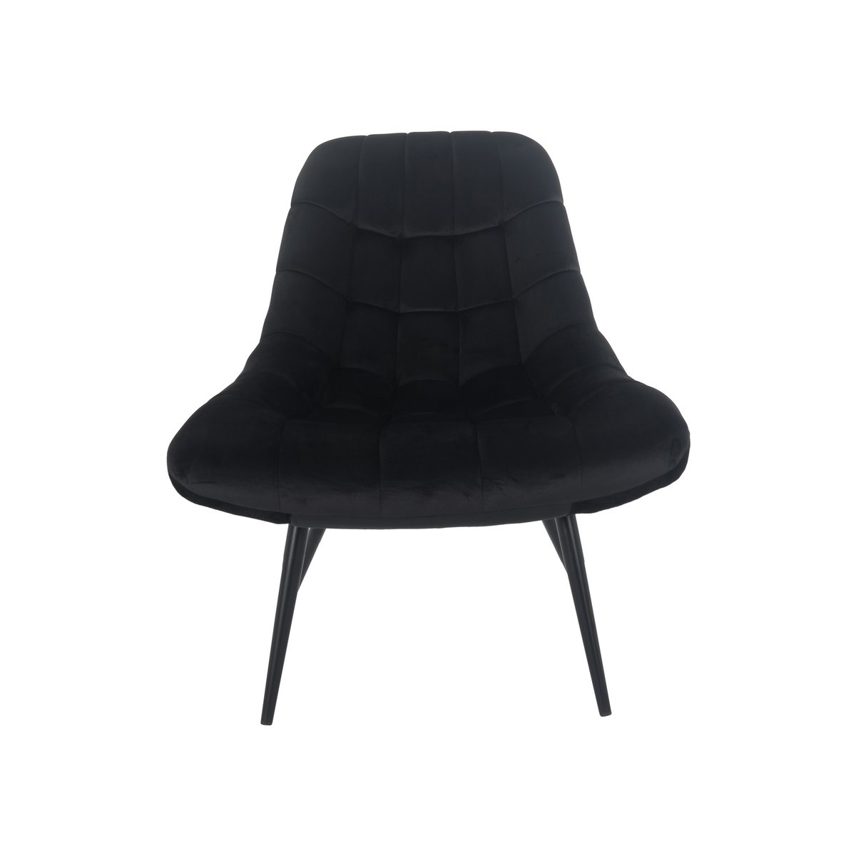 Fauteuil XXL fluweel zwart metaal zwart |woon-meubel.nl