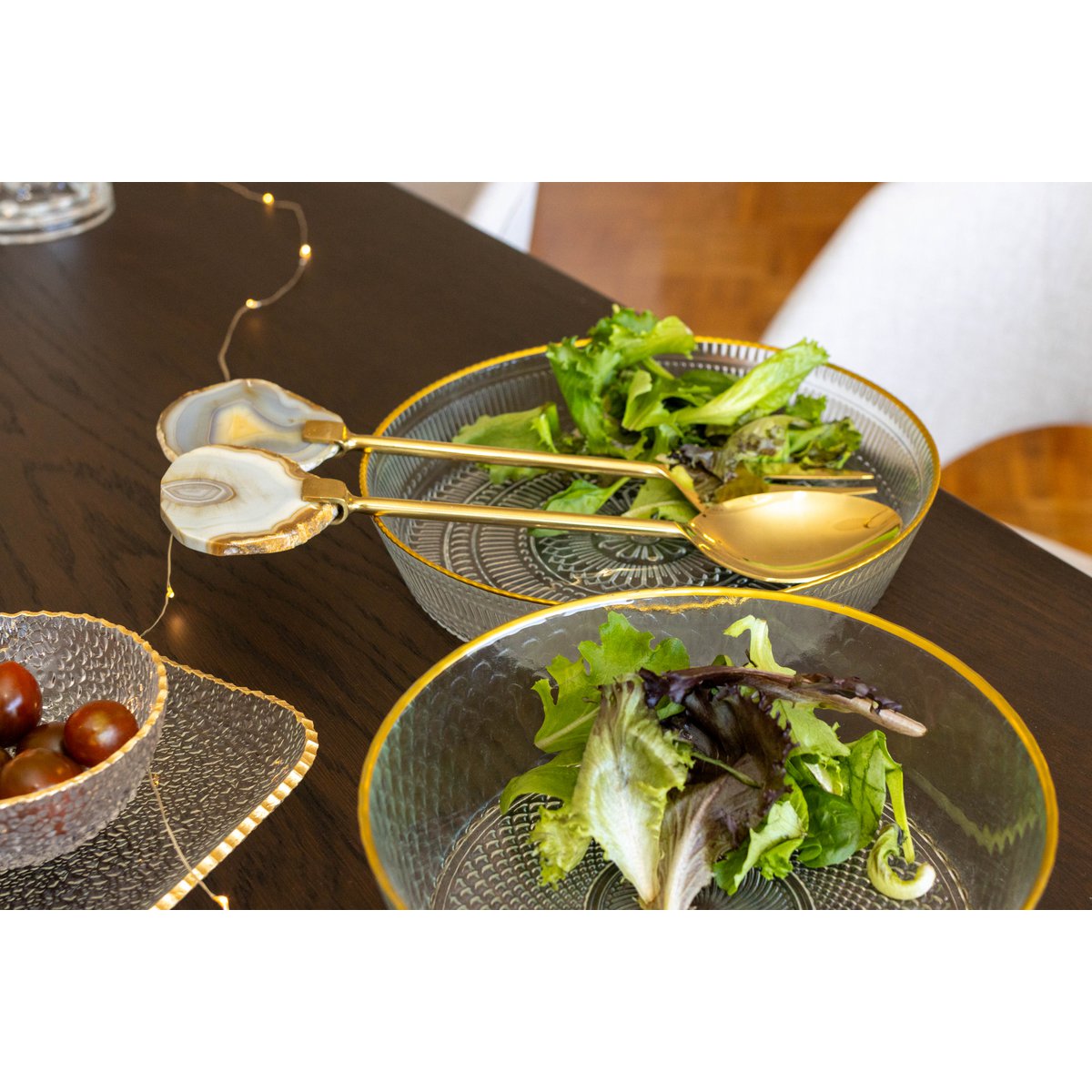 Aulica – Glazen Schaal  Gouden Rand |woon-meubel.nl