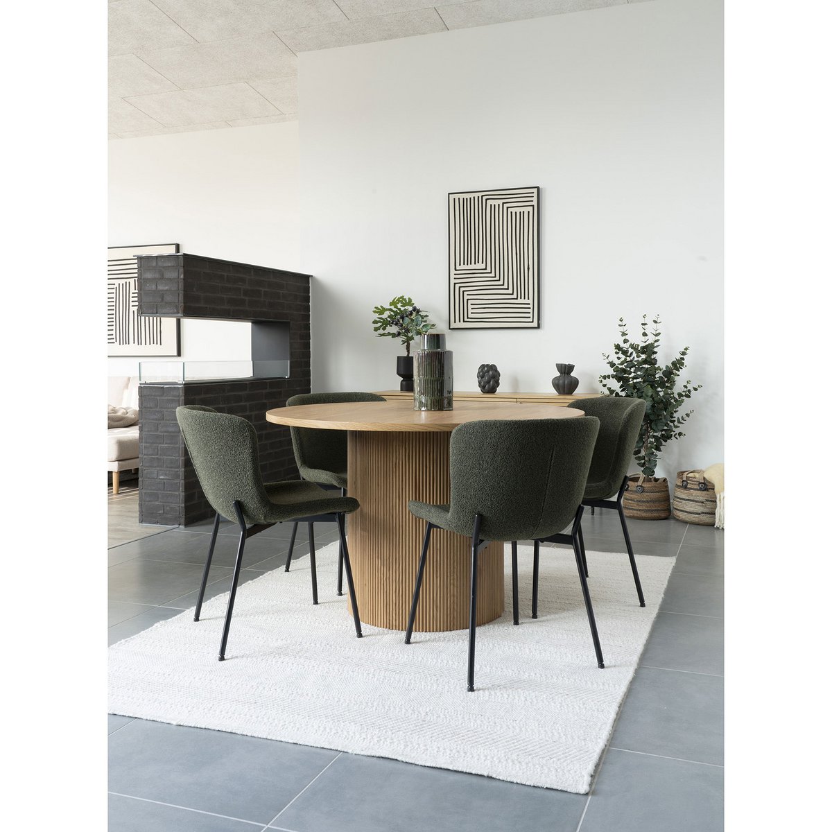 VASE Ceramic Green/Brown