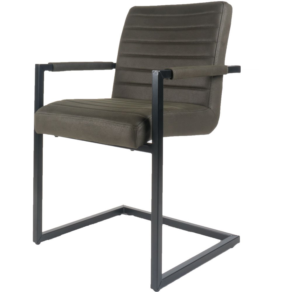 Eetkamerstoel Toronto Army Green |woon-meubel.nl