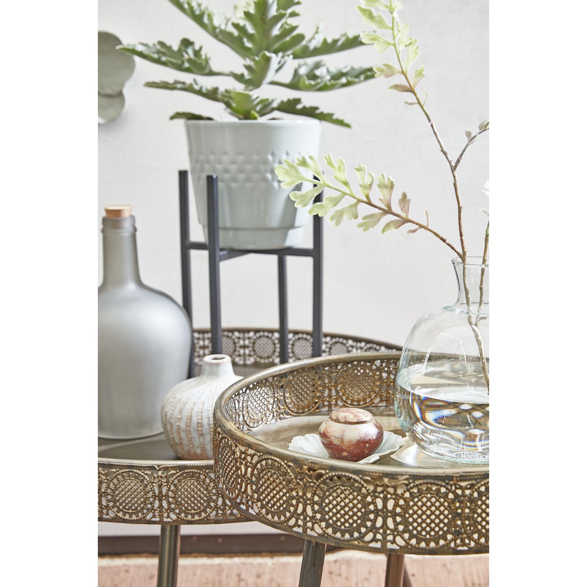 Table basse Lagoon - H46 x Ø70 cm - Métal - Bronze