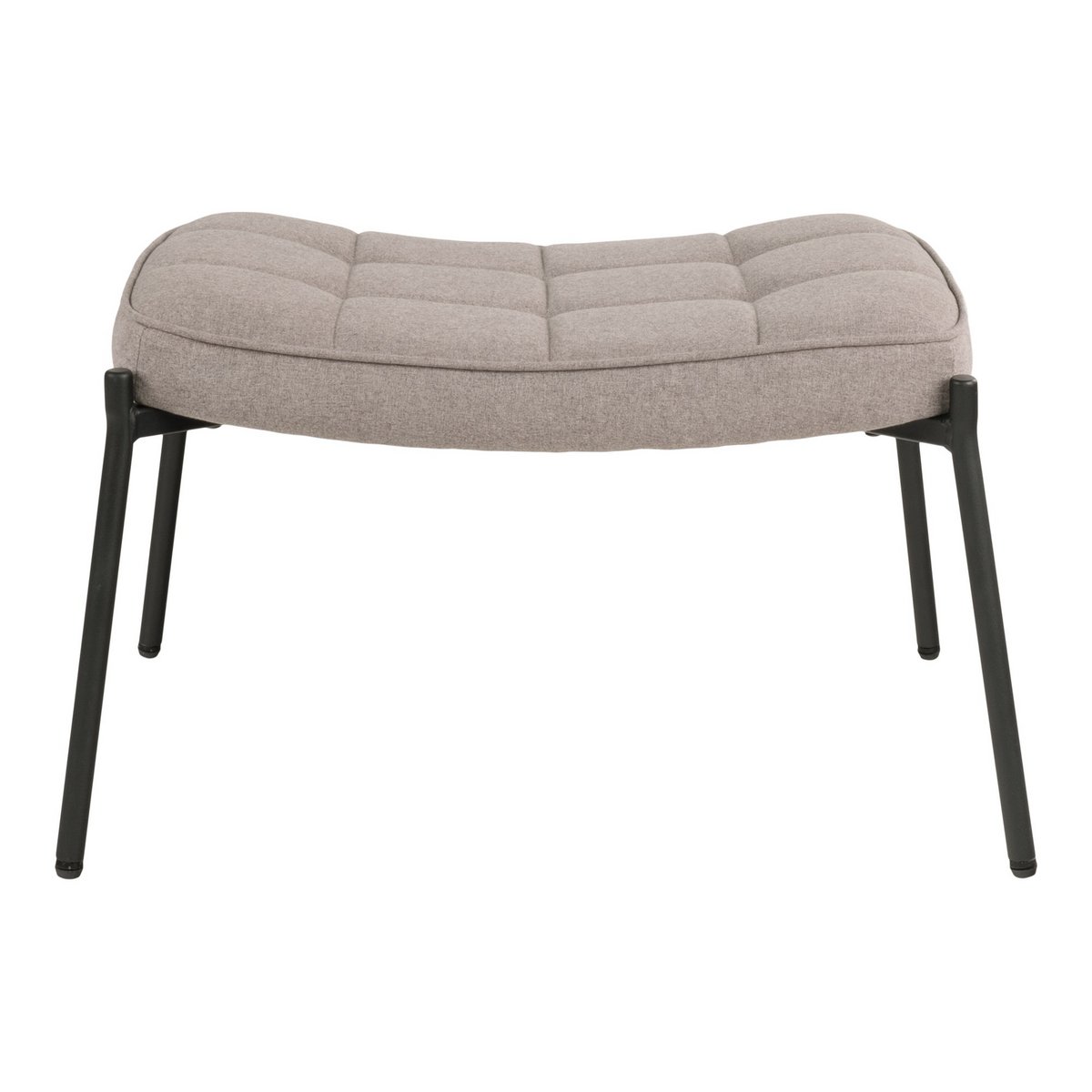 Glasgow Footrest - Footrest, stone with black legs