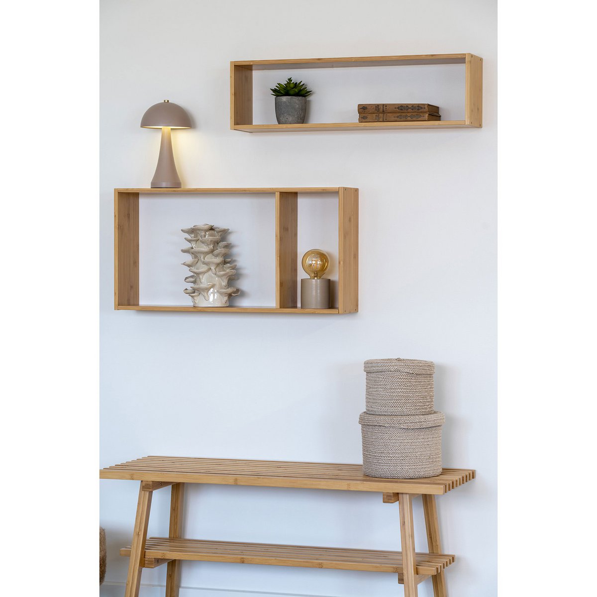 Ember Wandplank - Naturel, Bamboe