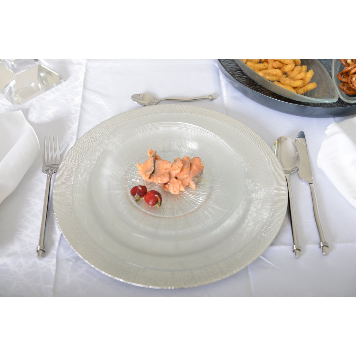Aulica Terra Silver Onderbord – 31 cm | Elegant & Glanzend Design