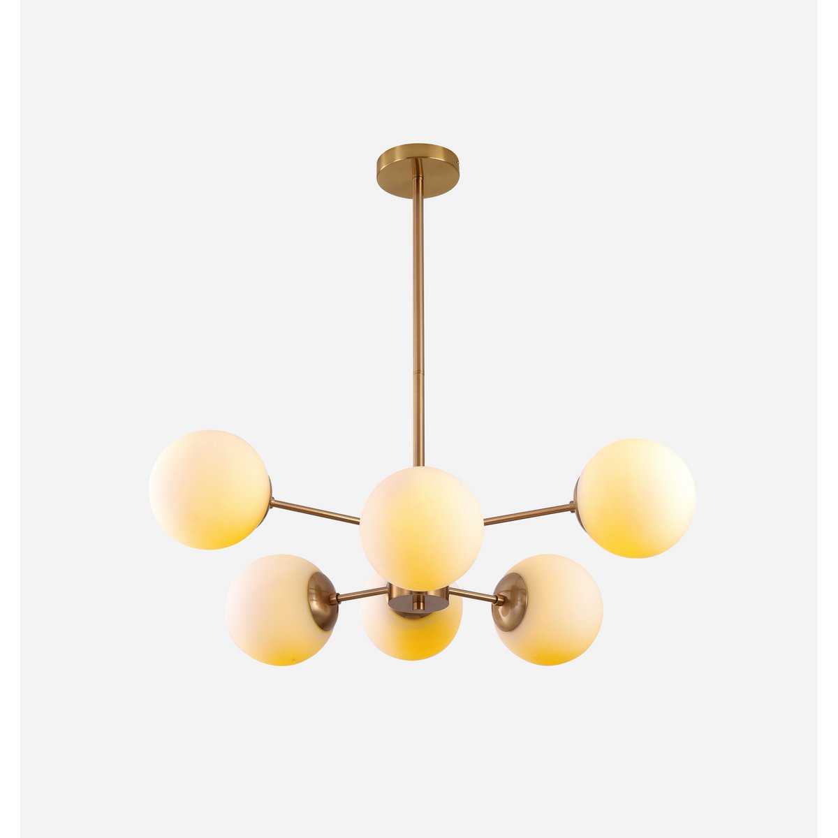 Pendant lamp Gina White Gold 6-Light