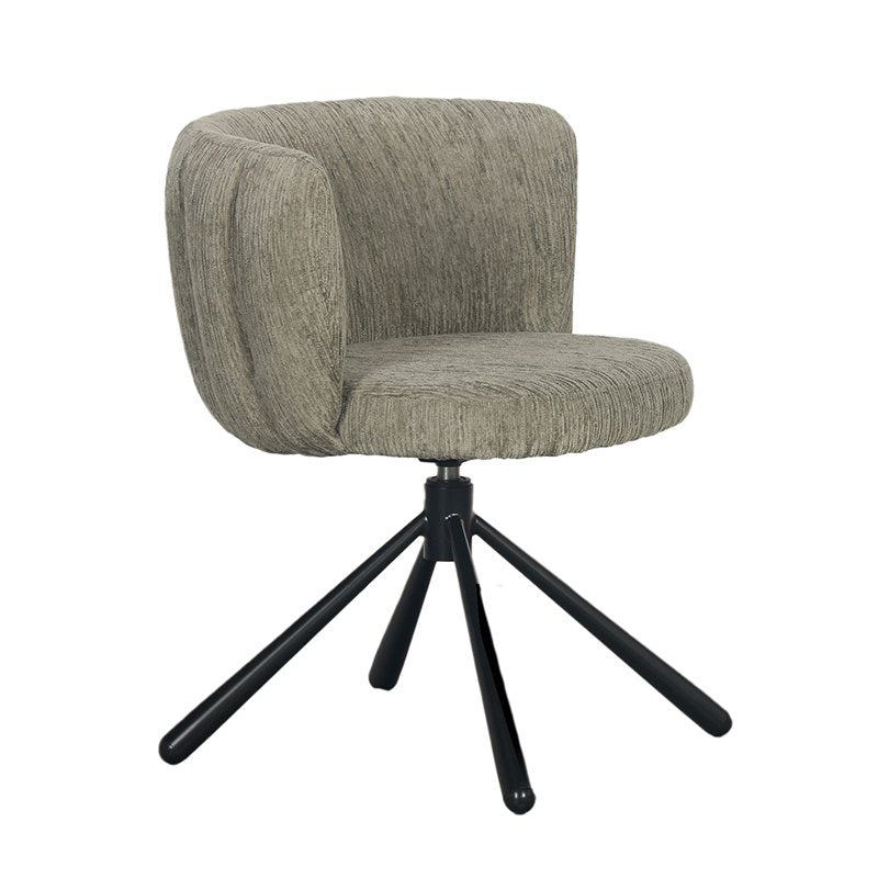 Shell Swivel Chair Crocodile Green