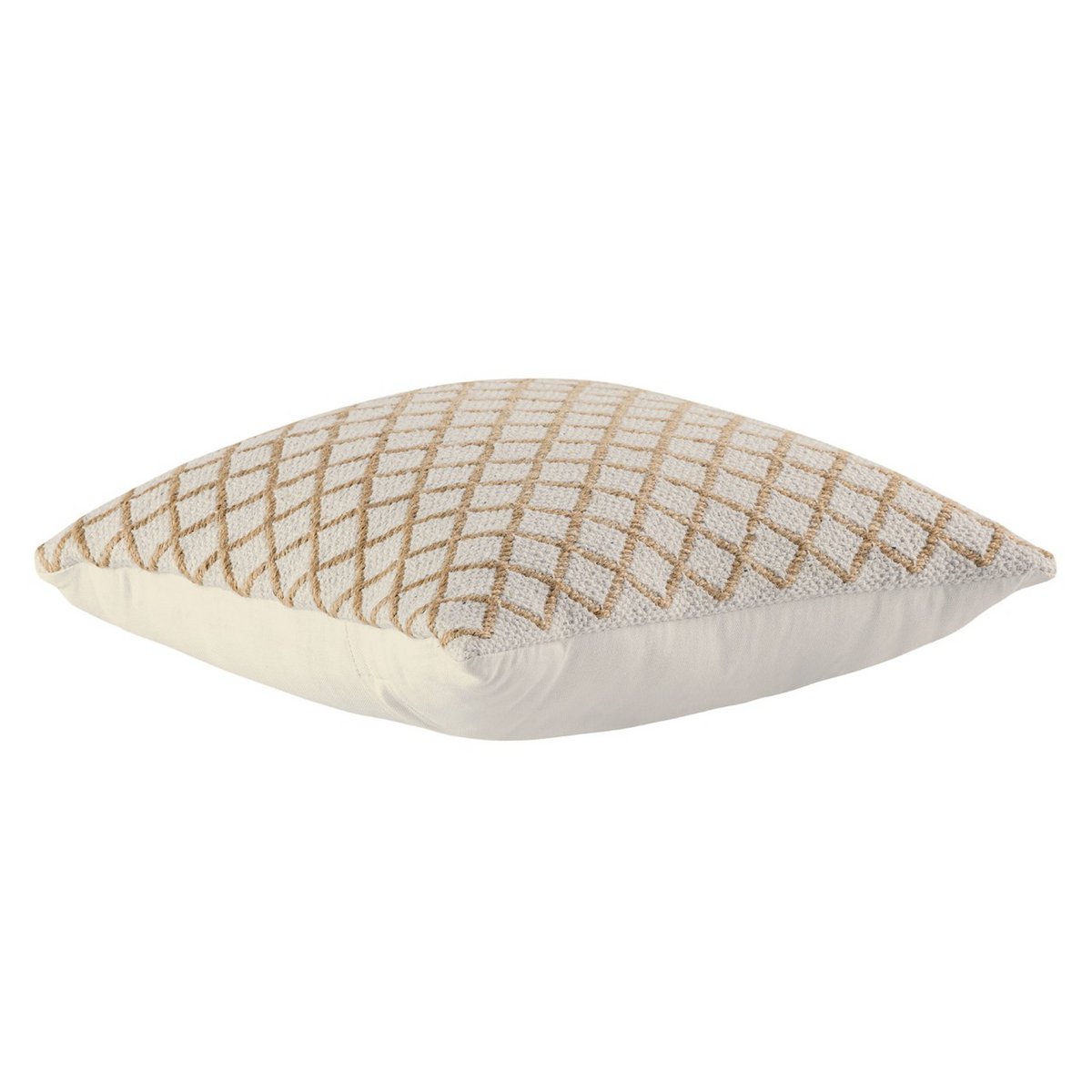Set van 2 Handgemaakte Sierkussens 40x40 cm – Katoen & Jute – Natuurlijke Look