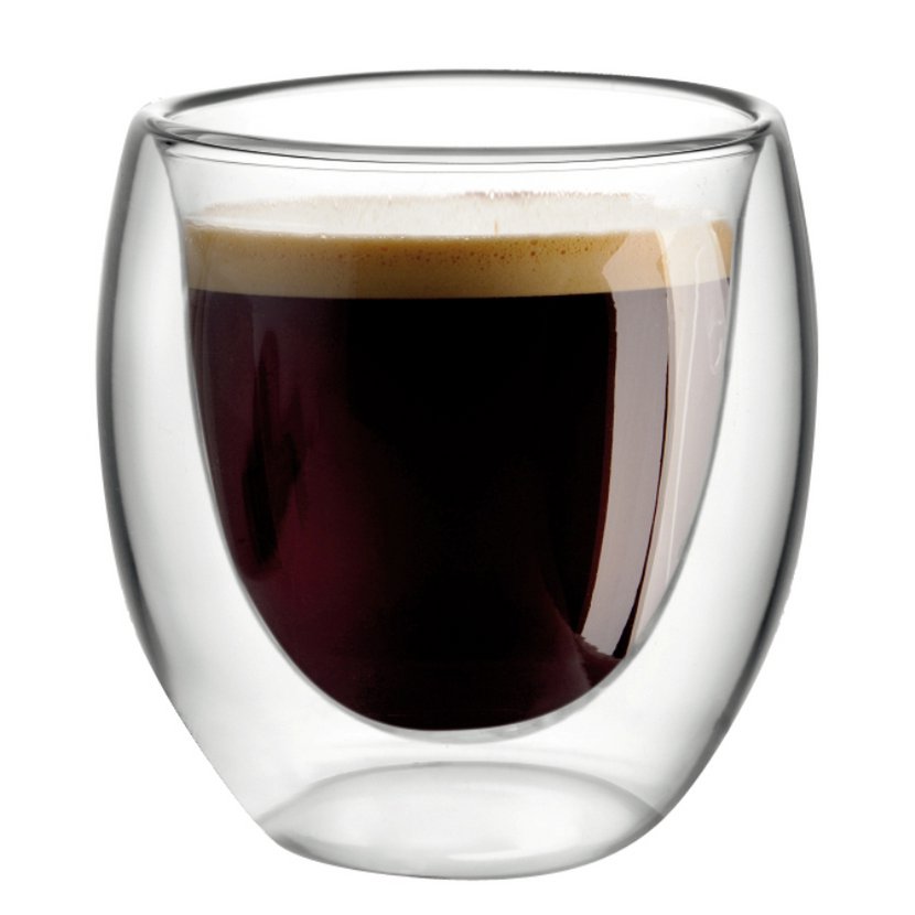 Set van 4 dubbele espresso glazen 80ml – Aulica luxe