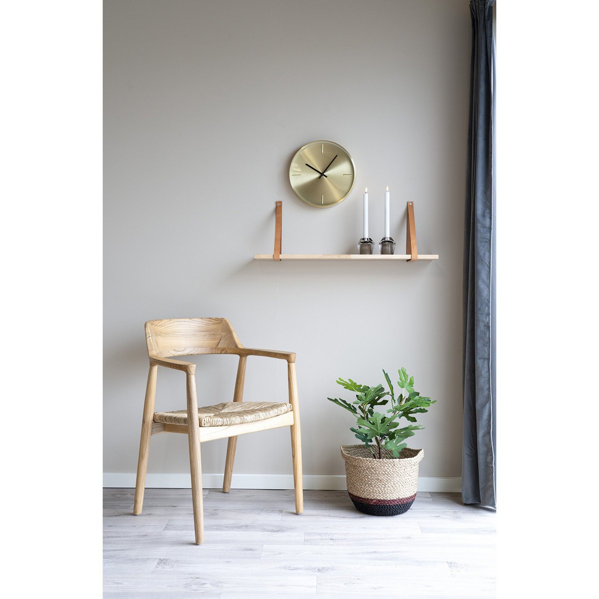 Woonkamer Istanbul Wall Klok- Wandklok, aluminium, goud |woon-meubel.nl