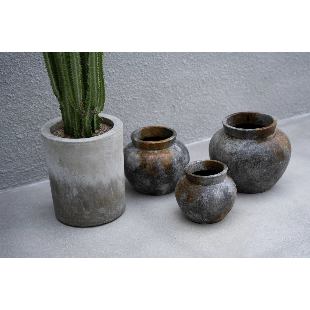 De Funky Vaas - Antiek Grijs - M |woon-meubel.nl
