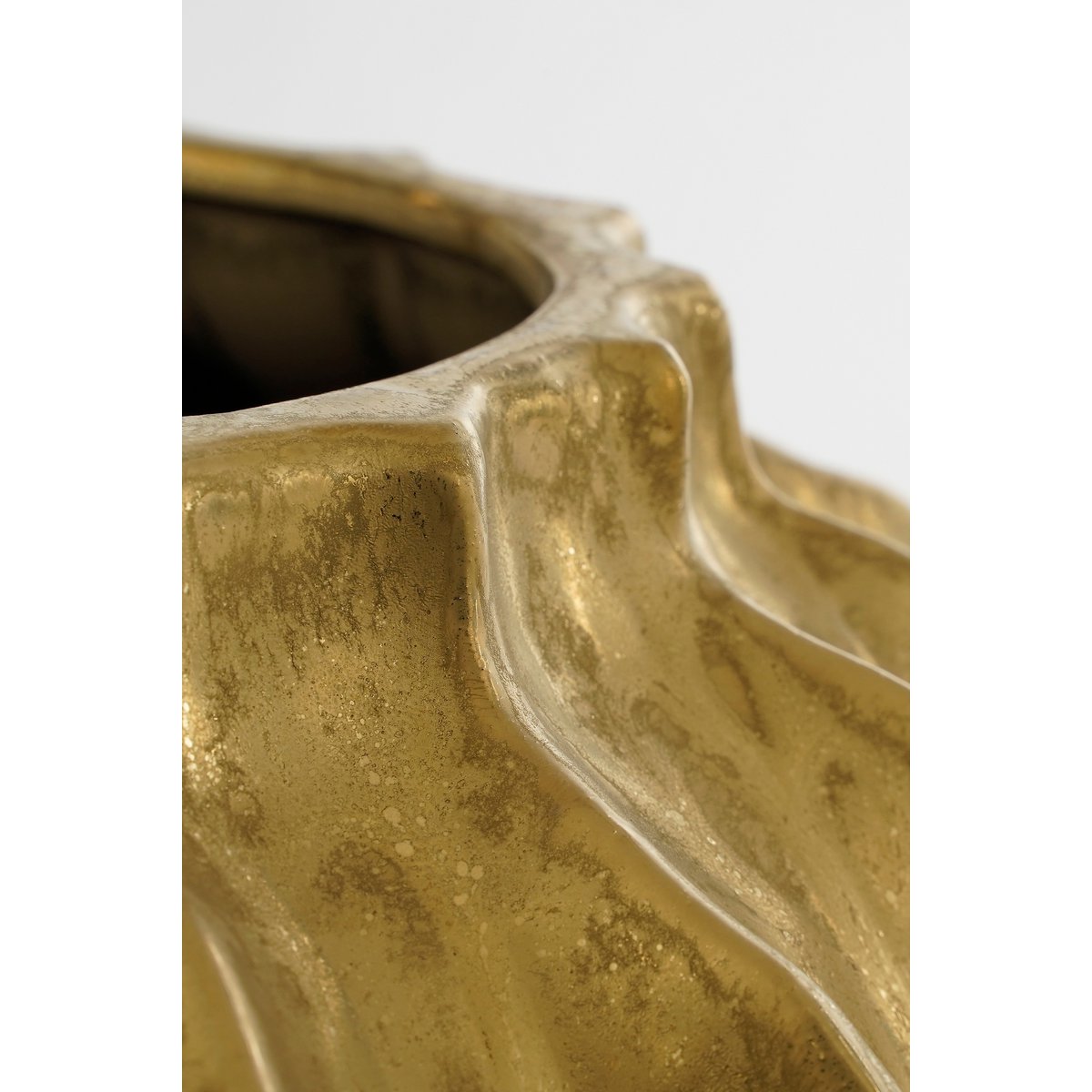 Vase Altea - H35 x Ø33 cm - Céramique - Or