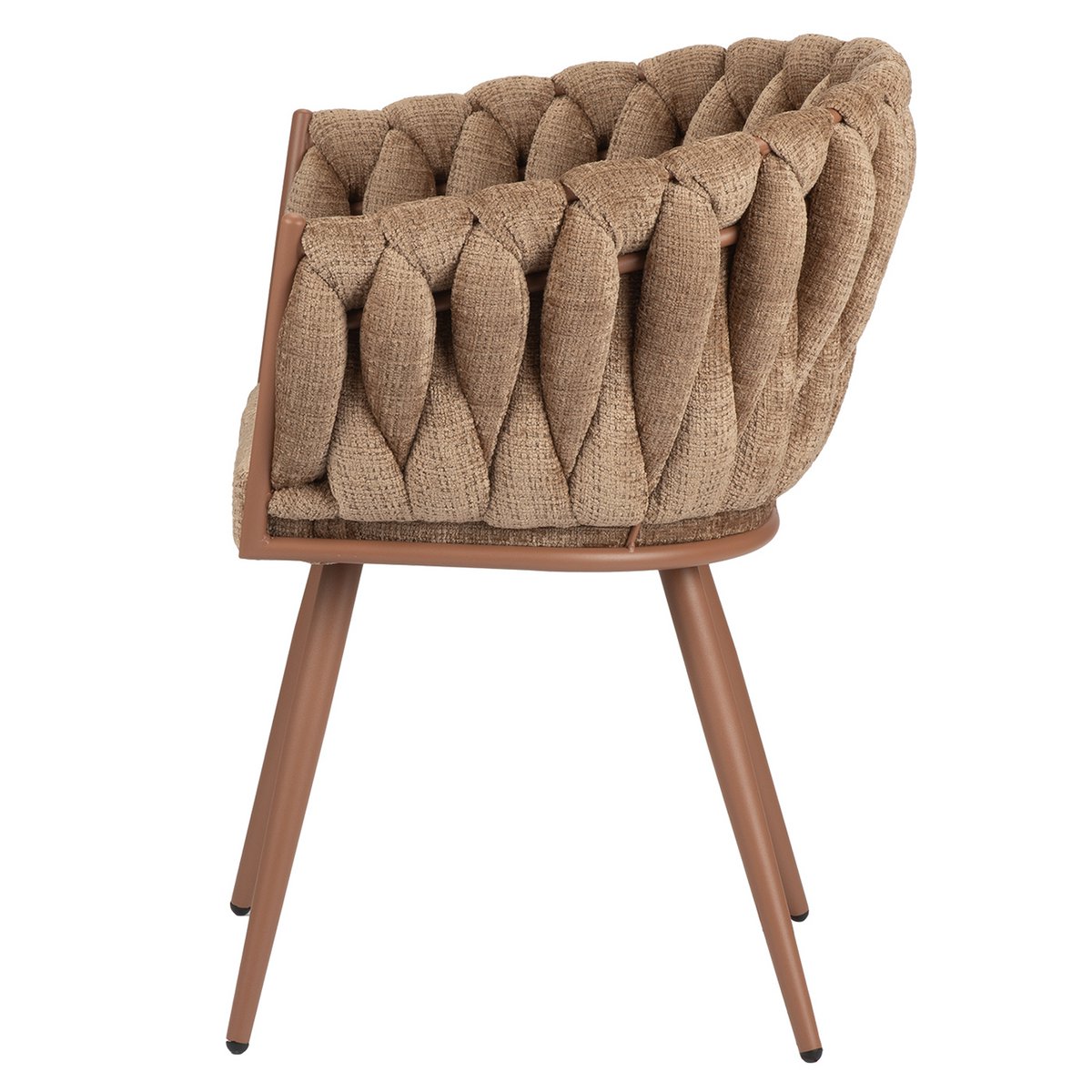 Golfstoel karamel - set van 2 - unieke design |woon-meubel.nl