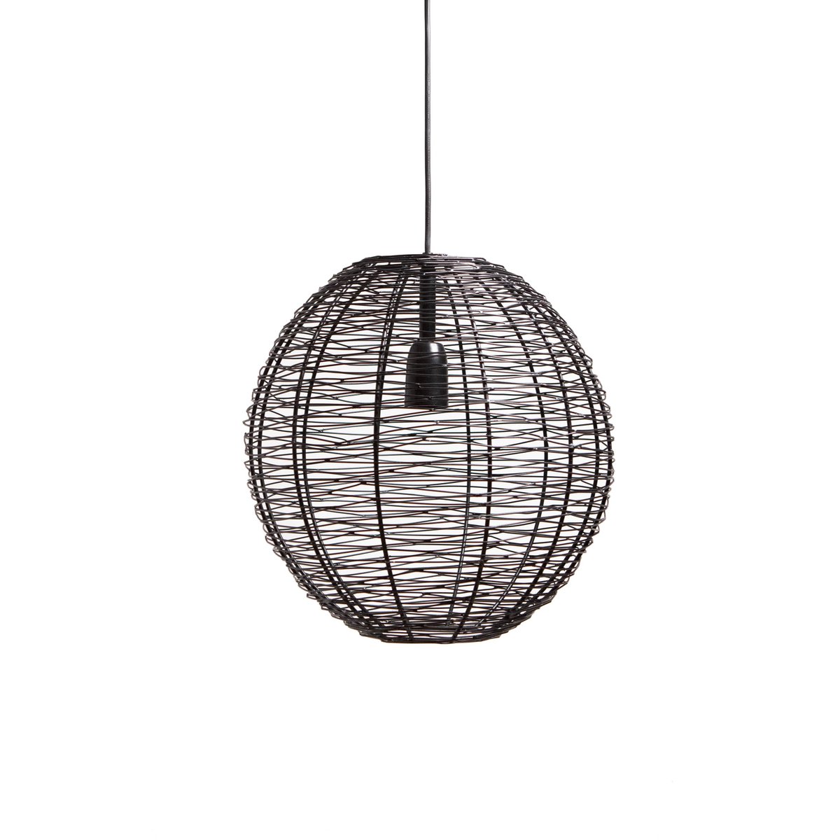 Pendant lamp NATHAN matt black Ø35x35cm