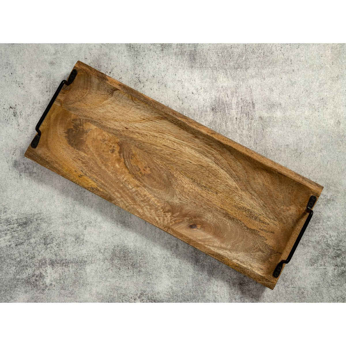 Rustek Mango Houten Dienblad met Handgrepen