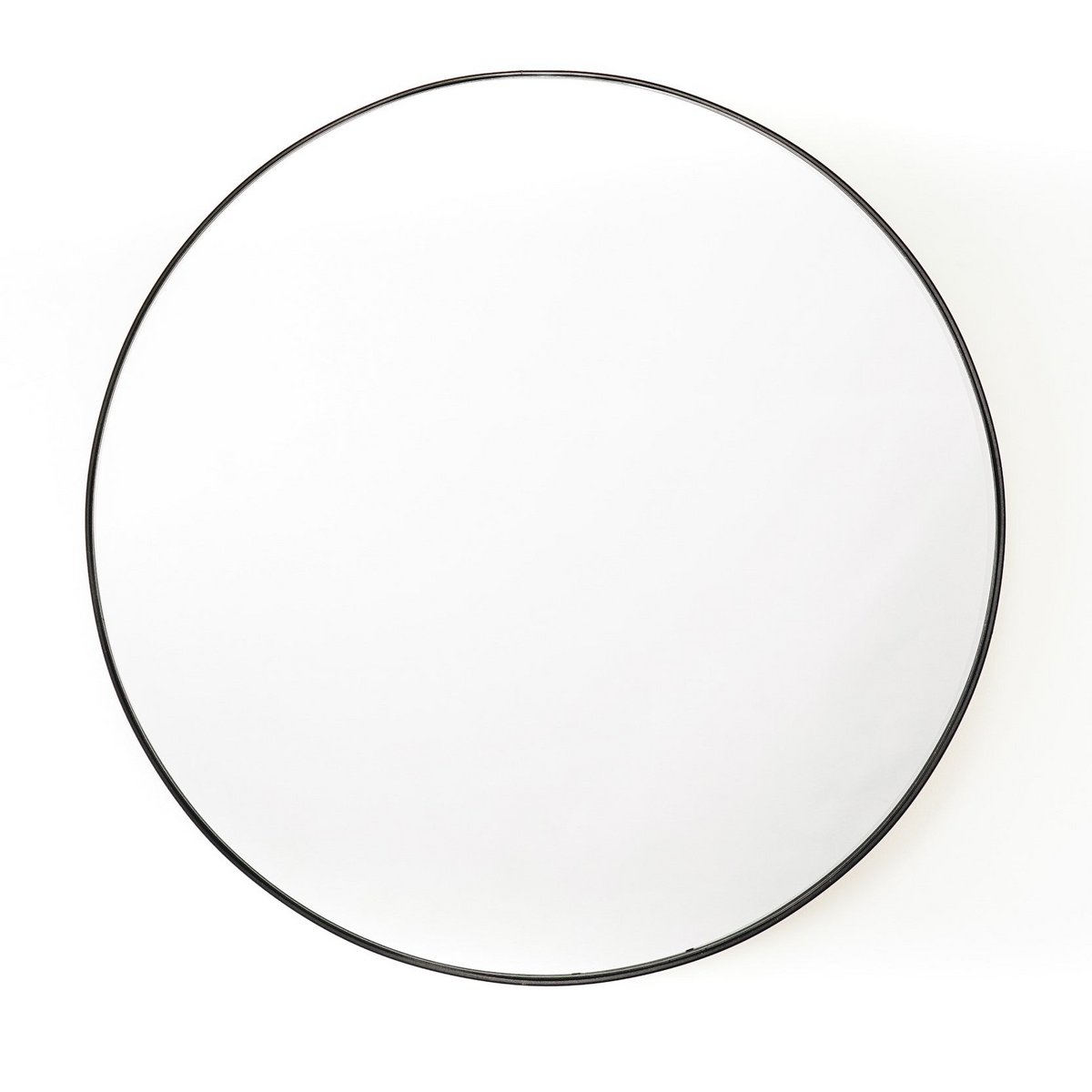Spiegel - Ronde Wandspiegel - Metaal - Zwart - Ø80cm|woon-meubel.nl