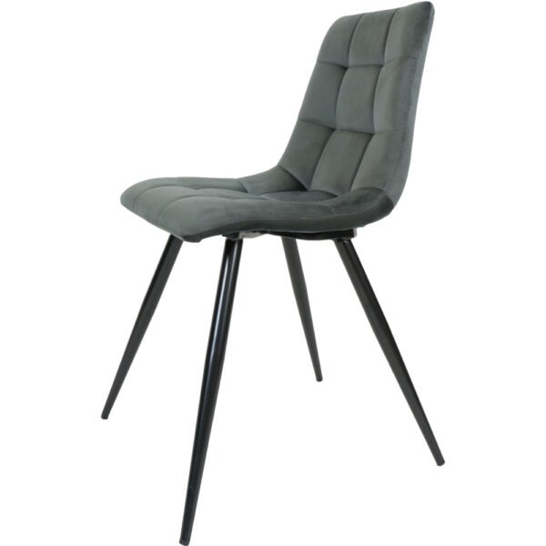 Eetkamerstoel Galgary Army Green 21 – Vintage Velvet |woon-meubel.nl