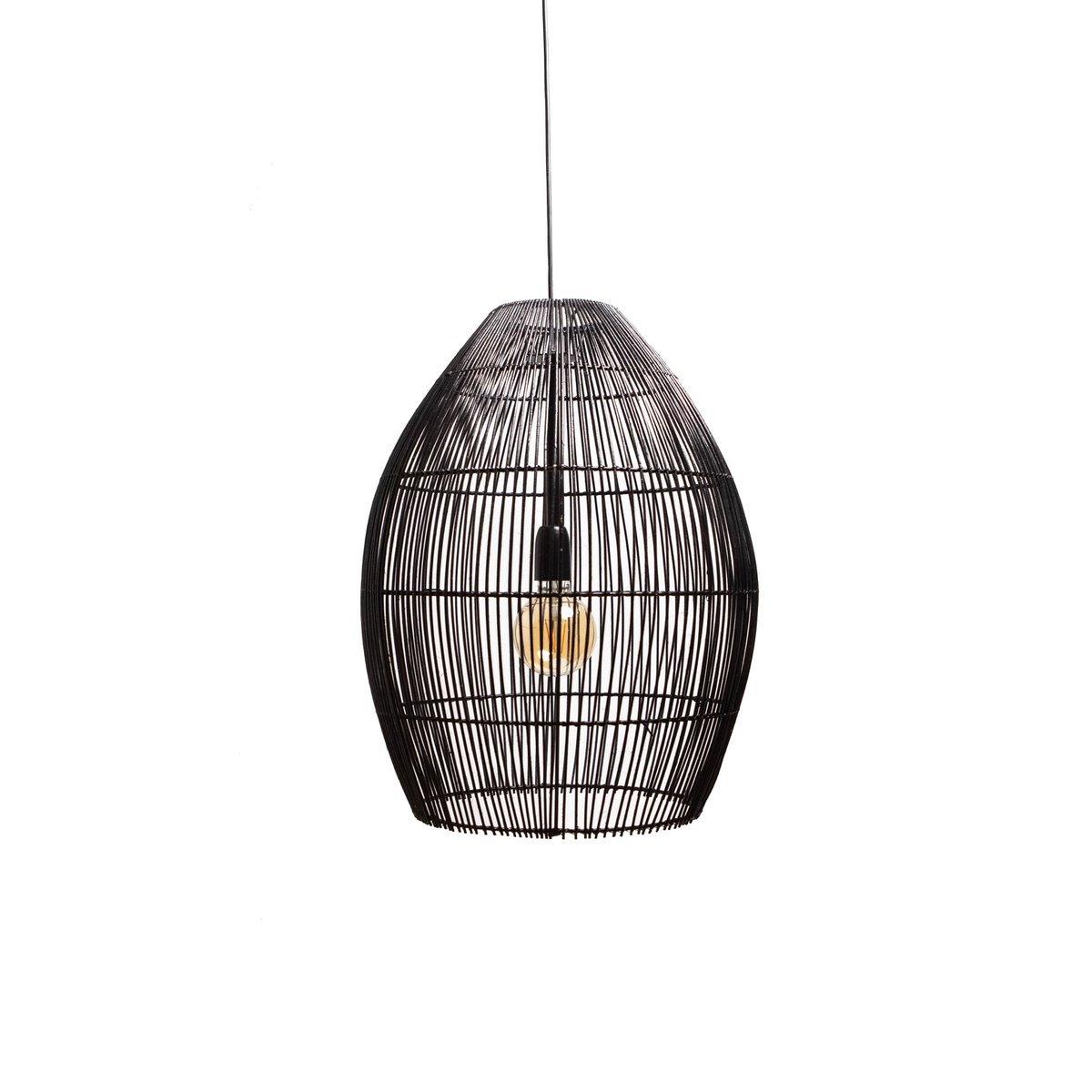 Hanging lamp RILEY matt black Ø43x55