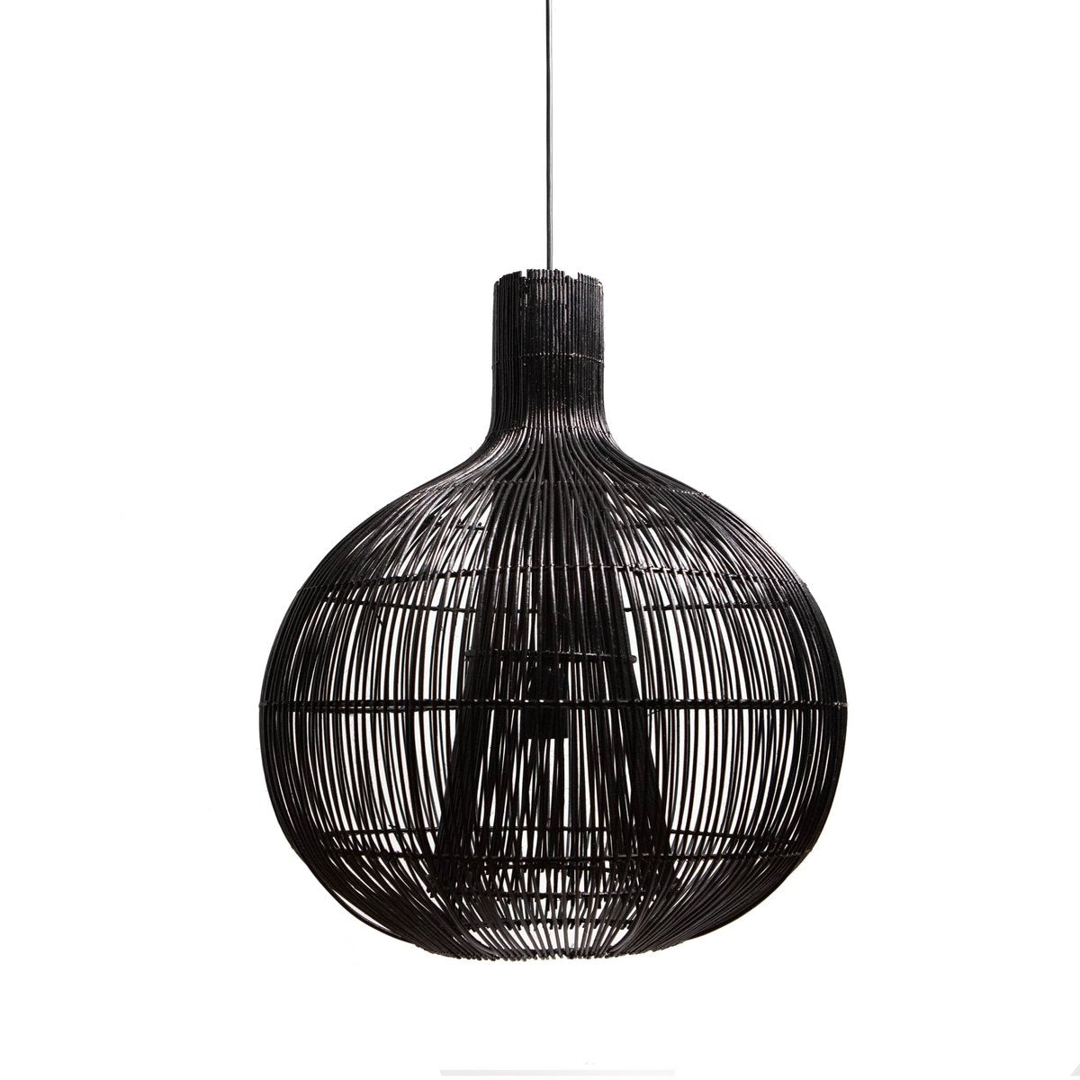 Hanglamp RAVI mat zwart Ø50x57cm | woon-meubel.nl