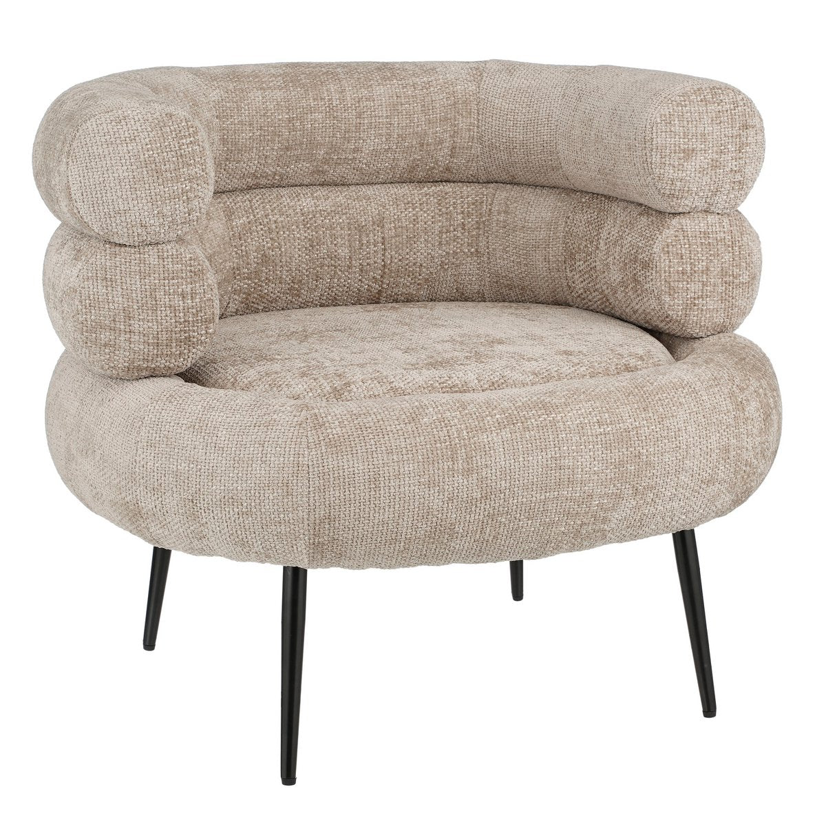 Armchair - L74 x W80 x H69 cm - Light grey