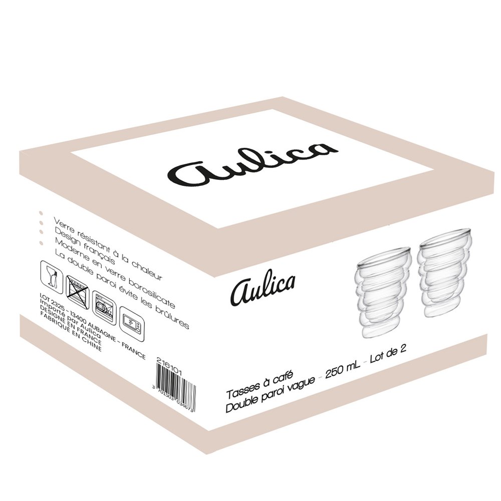 Thee en koffie dubbel -wandbekers 250 ml - Set 2