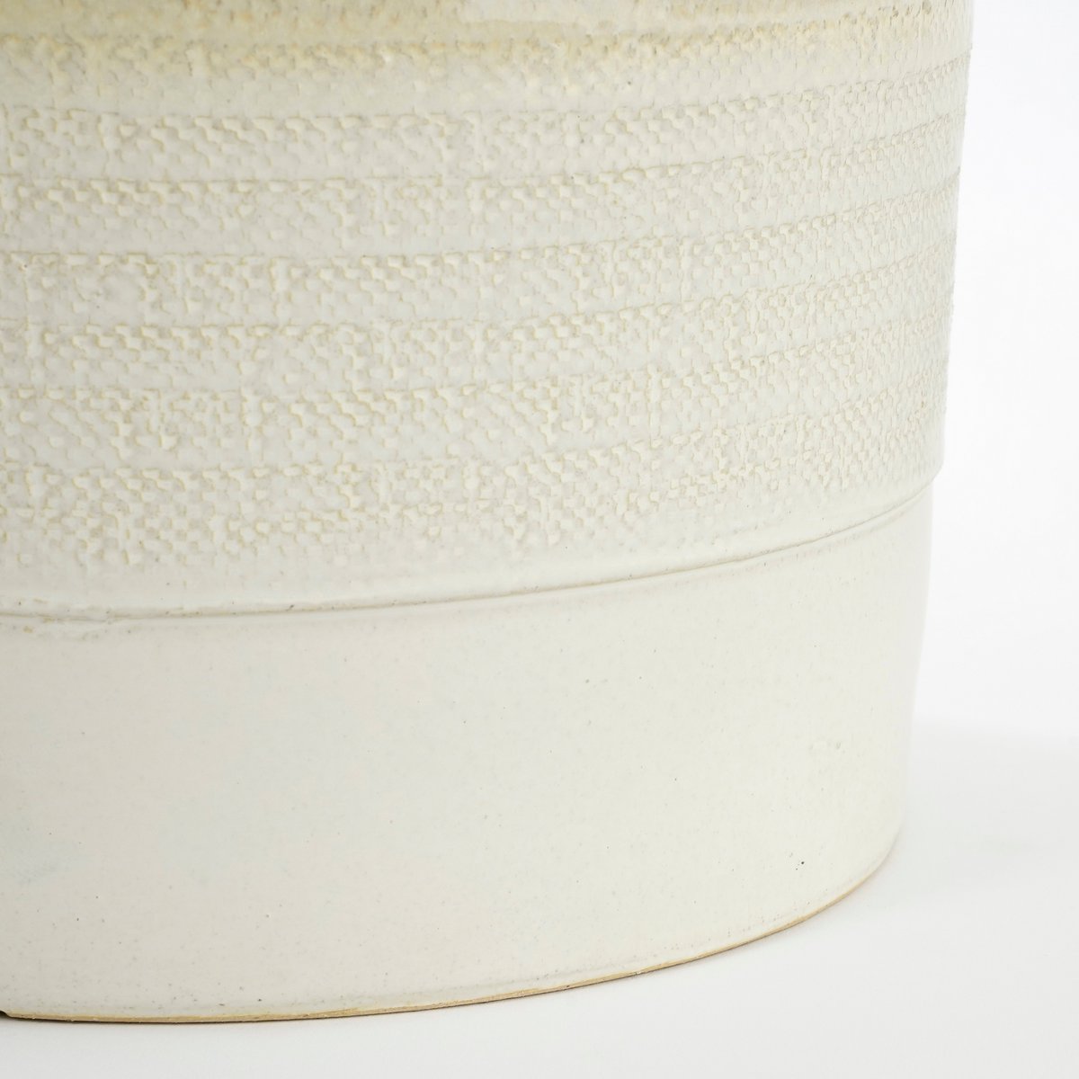 Olof Bloempot Terracotta, Crème - H20 x Ø22 | woon-meubel.nl