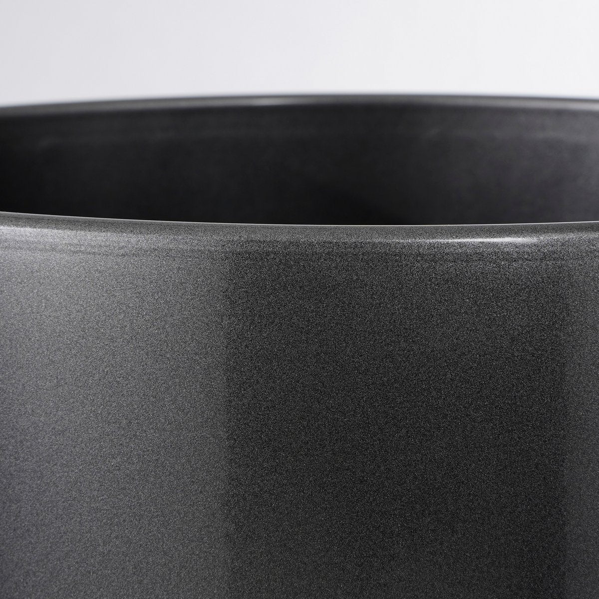 Cache-pot Tusca - H34,5 x Ø39 cm - Anthracite