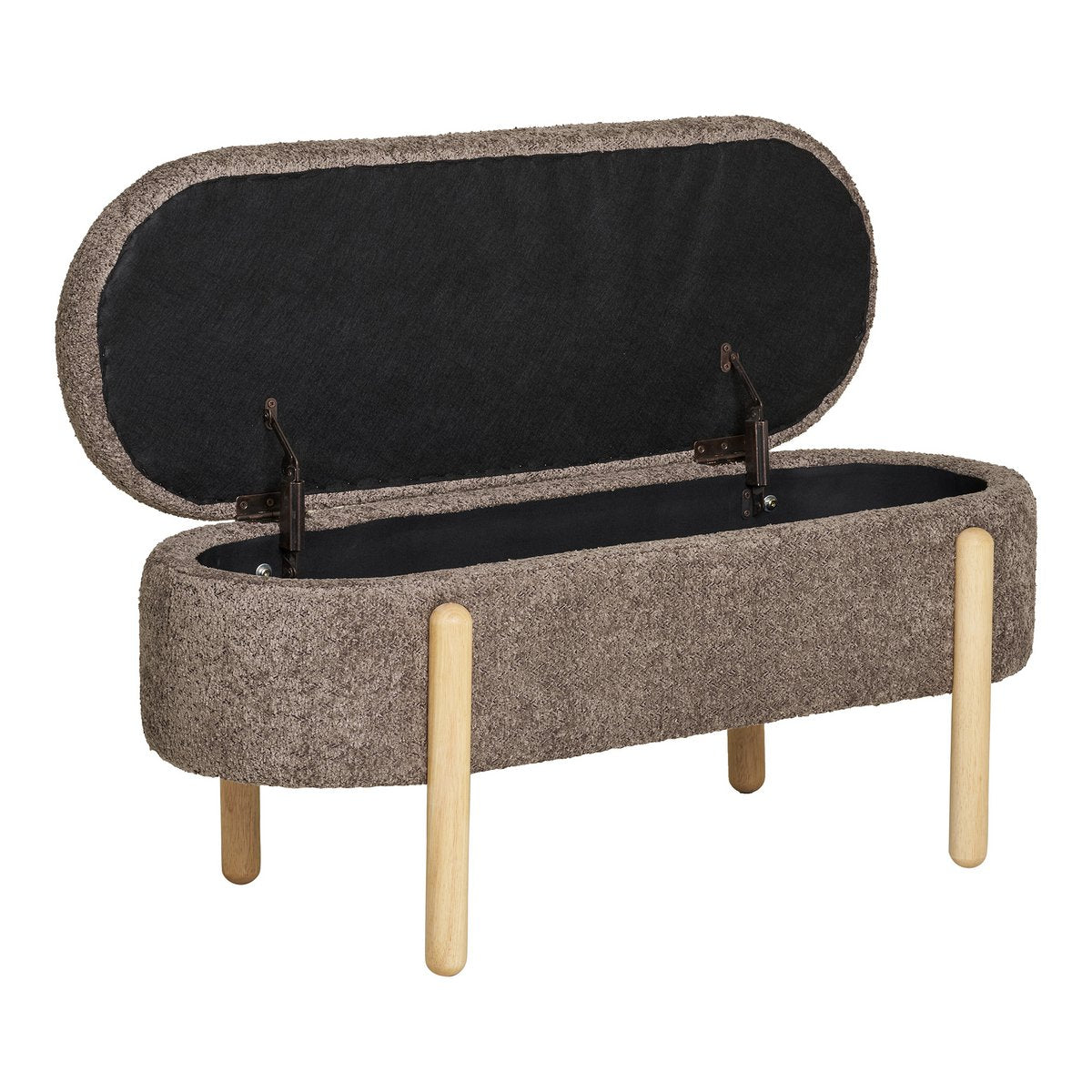 Branca Bench - Brown/Natural, 98x41x48 cm