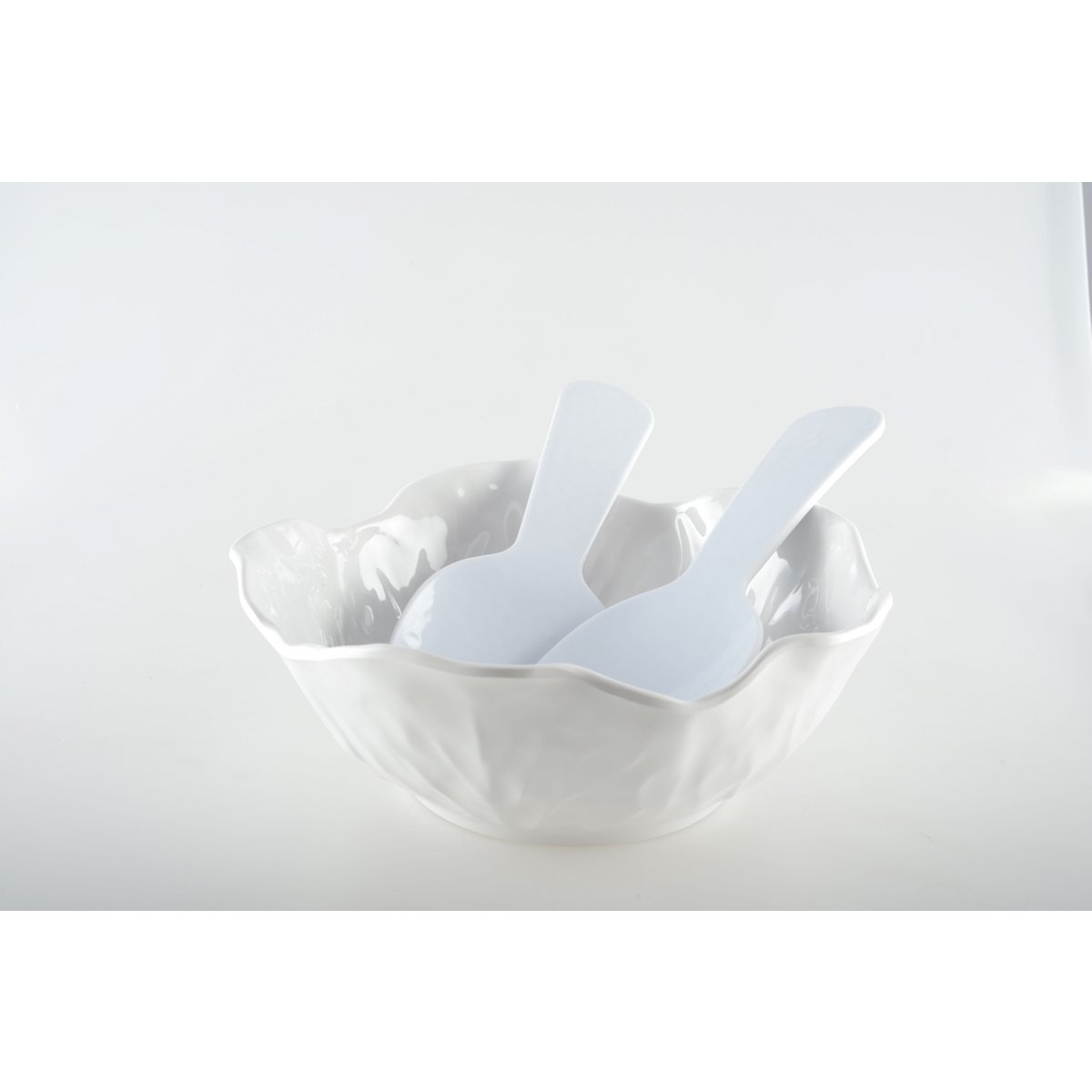 Aulica Witte Saladebestek – Melamine 27cm – Elegant & Stevig |woon-meubel.nl