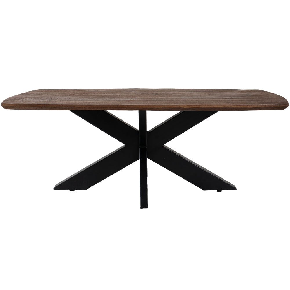 Eettafel Felix – Espresso Mangohout – 190 x 90 cm | woon-meubel.nl