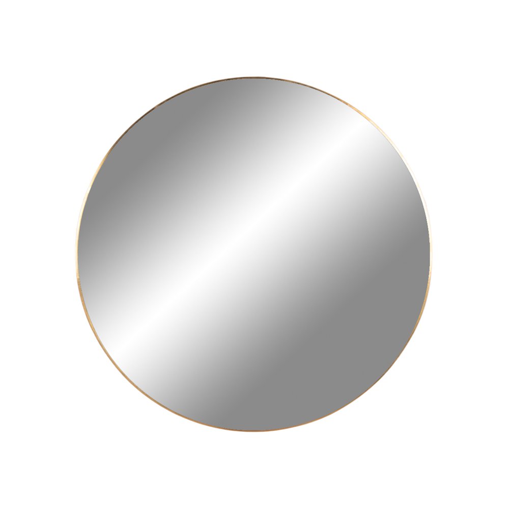 Jersey Spiegel rond in zwart of messing look 40/60/60/80