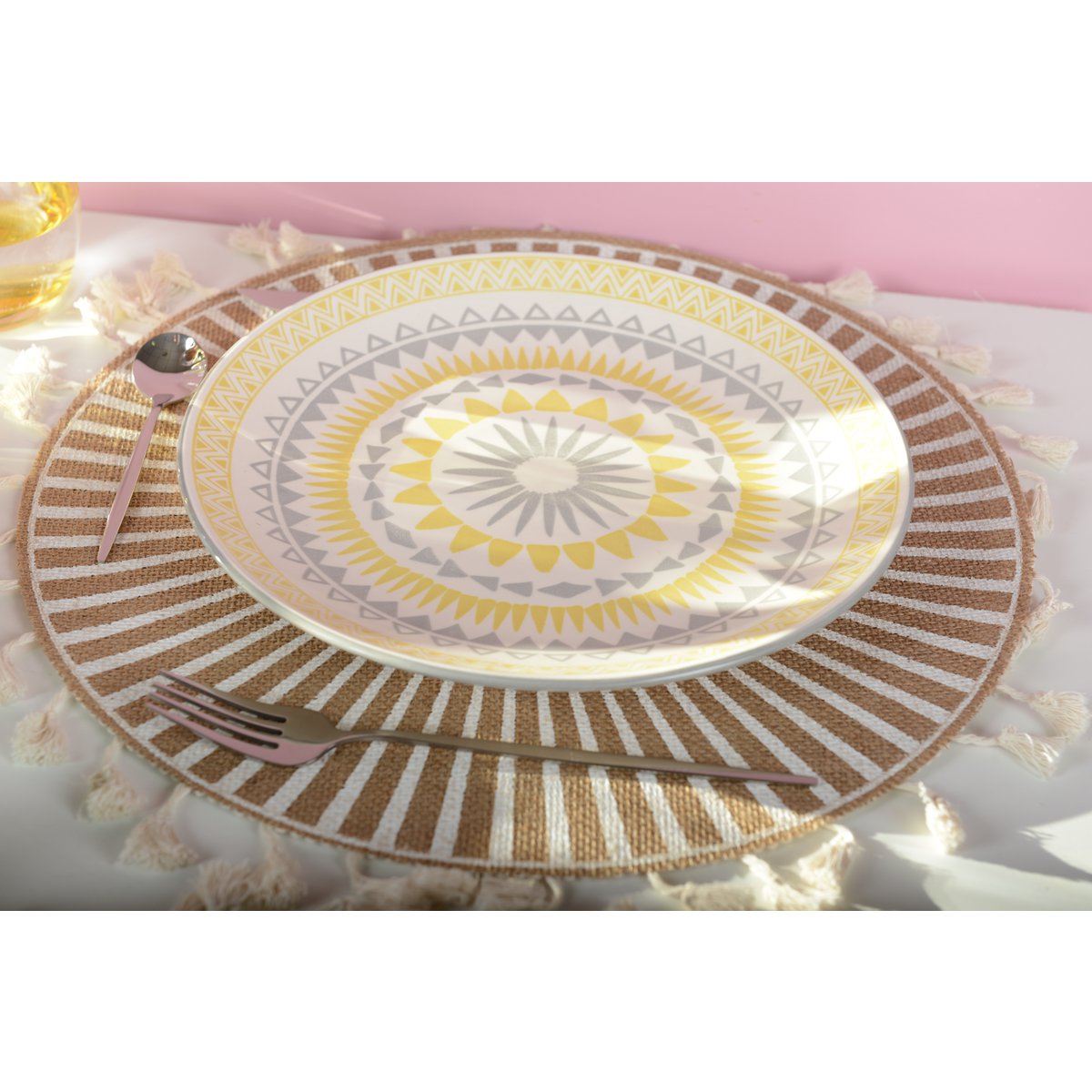 Geel Dinerbord - Coachella AULICA – 28 cm