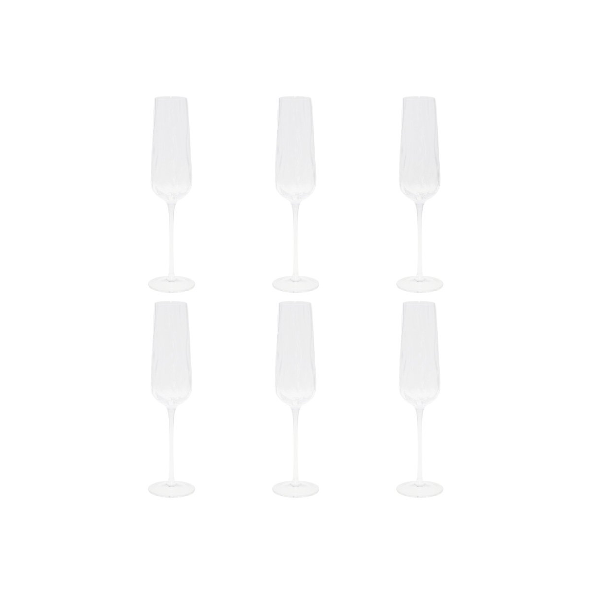 Champagneglazen Golf – Set van 6 – Luxe & Stijlvol |woon-meubel.nl