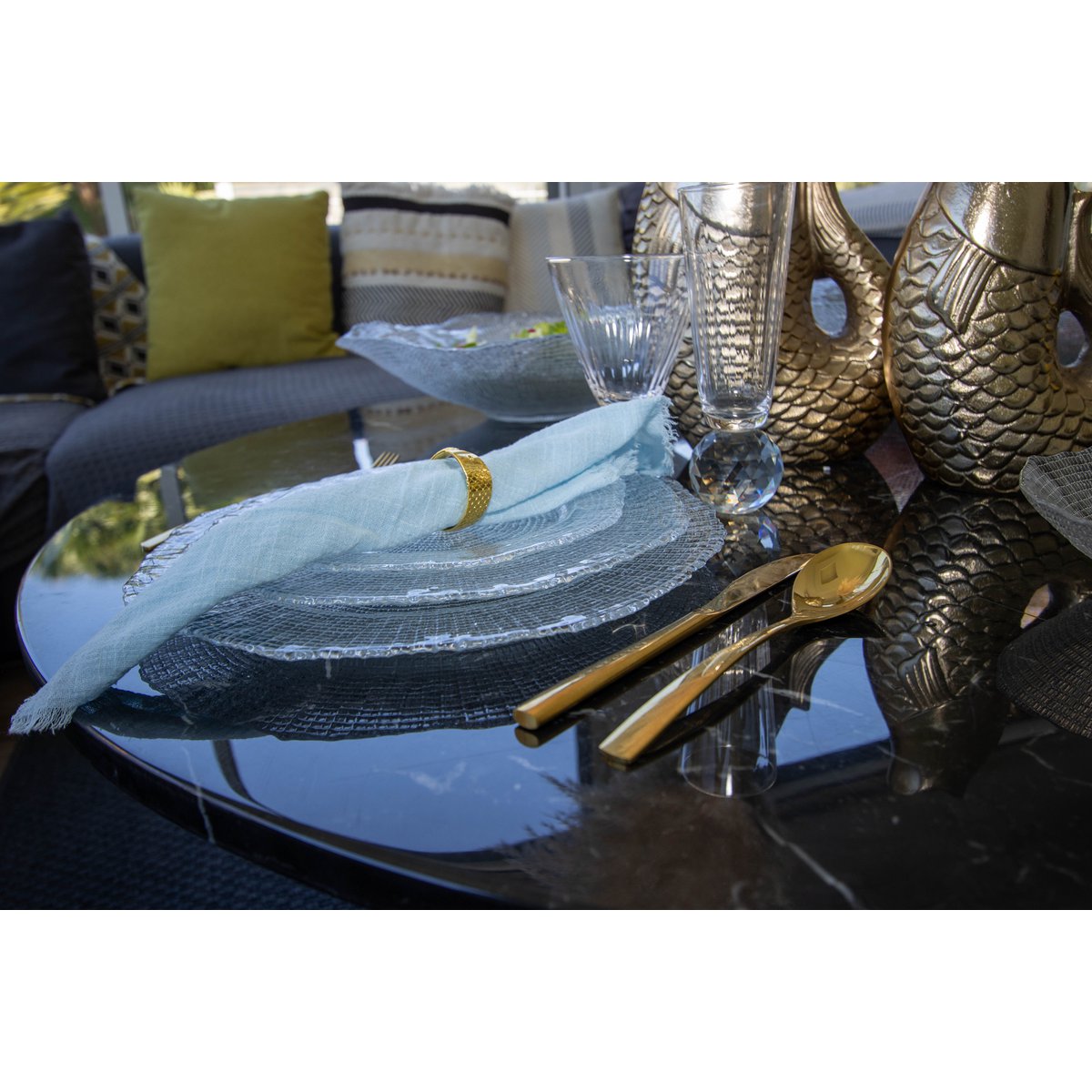 Aulica Dessertbord Transparant Glas – 21 cm