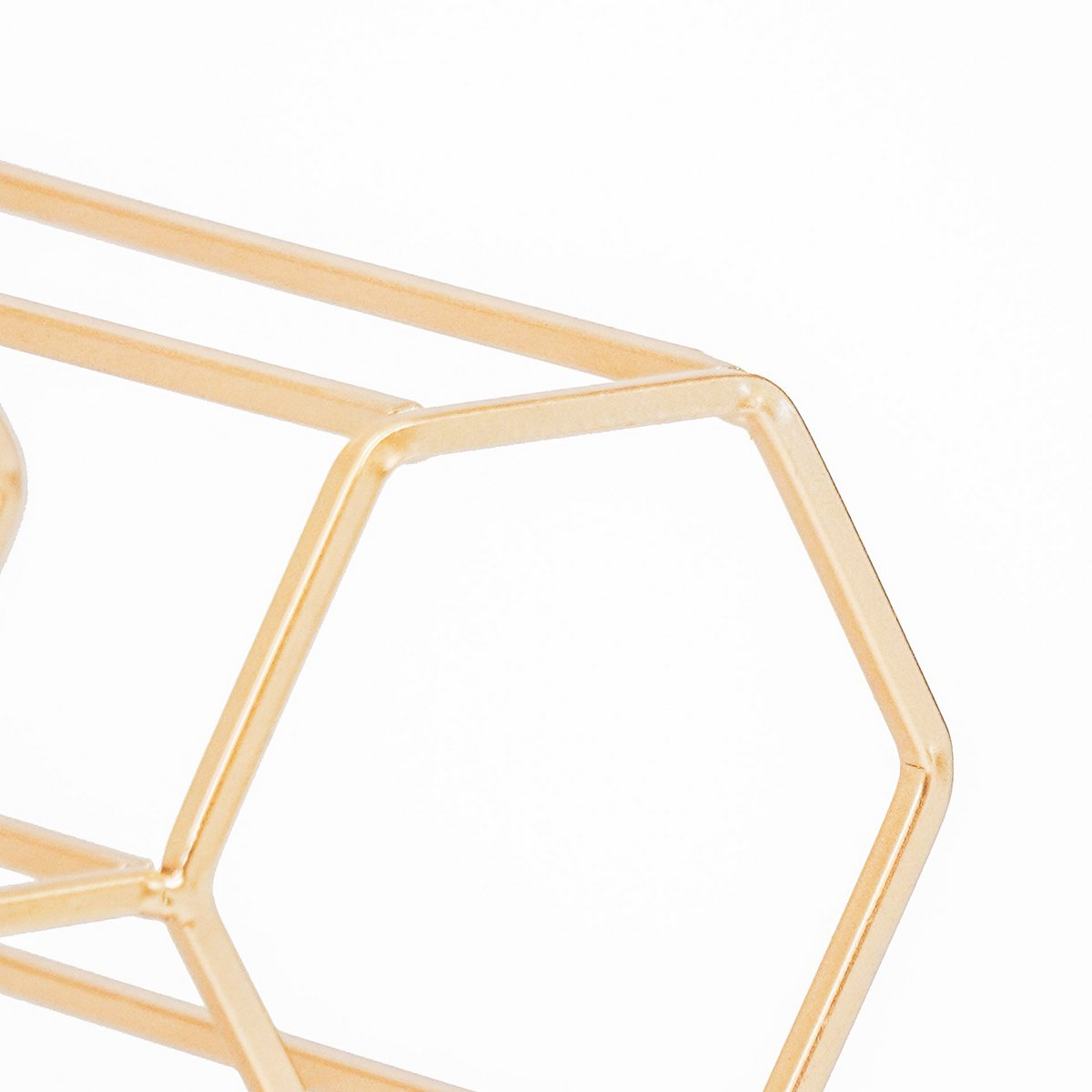 Wijnrek - Metaal - Goud - 11 flessen Moderne |woon-meubel.nl