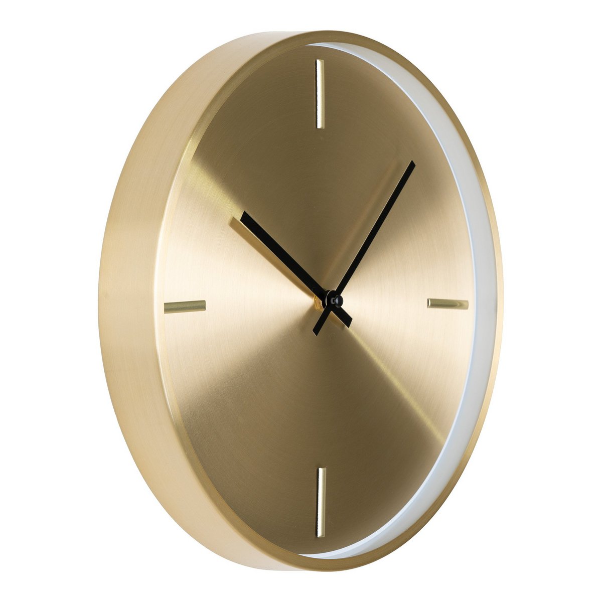 Woonkamer gouden wandklok, aluminium, goud |woon-meubel.nl