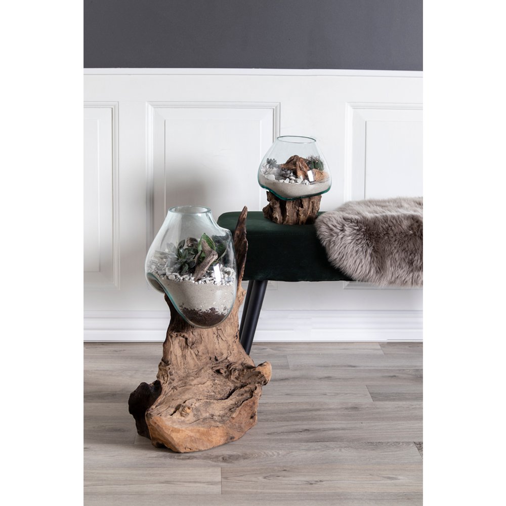 San Marino Waterdrop – Teakhout & Glazen Decoratie | woon-meubel.nl