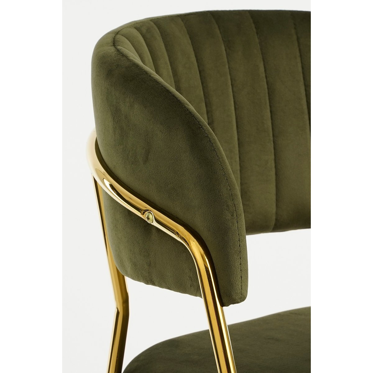 Moony Dining Chair - Velvet - Dark Green