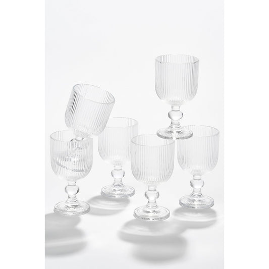 Merlot Wijnglas Transparant - 250 ml - Glas - Set van 6 |woon-meubel.nl